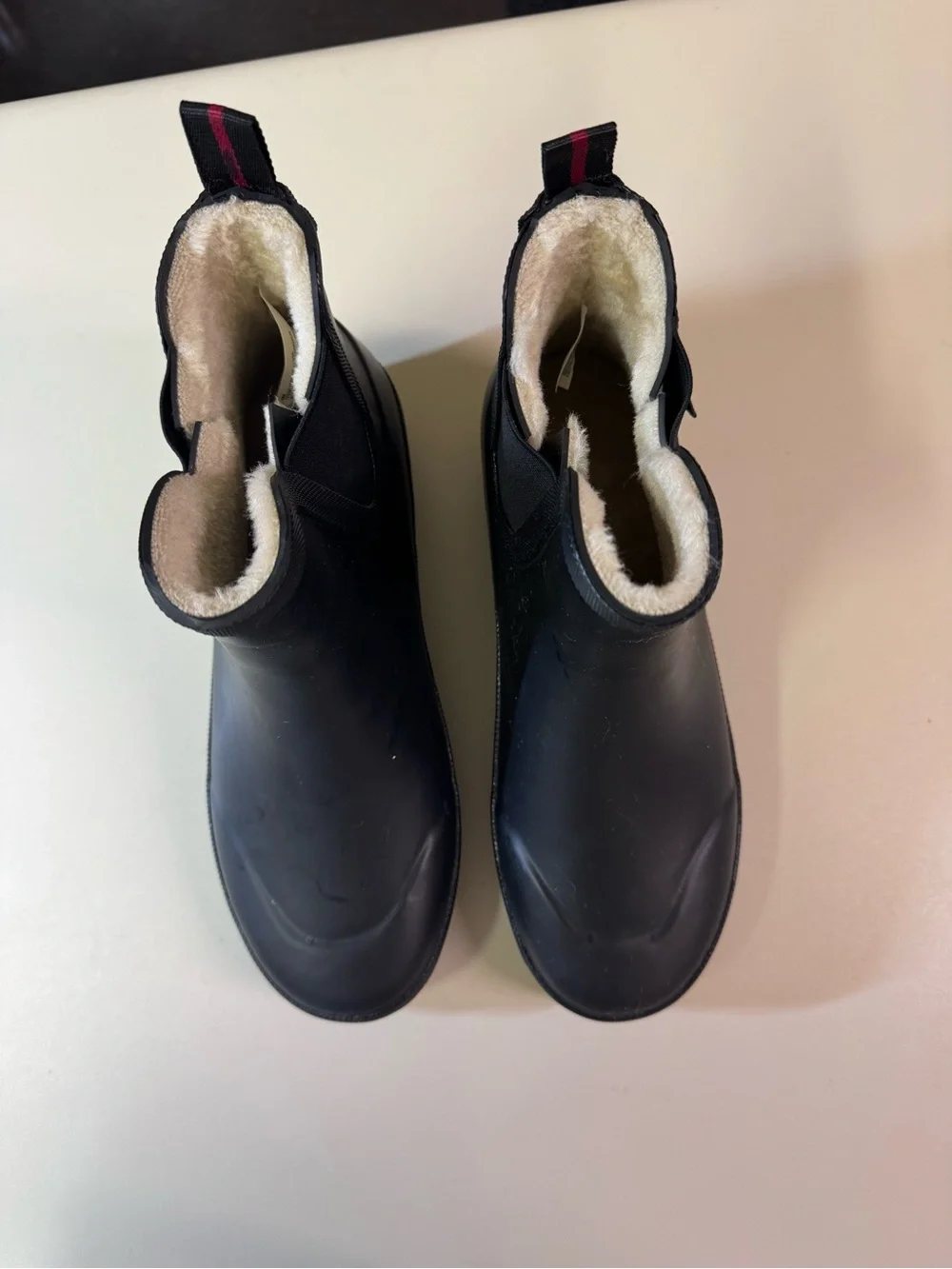 Tretorn Waterproof Black Chelsea Rain Ankle Boots